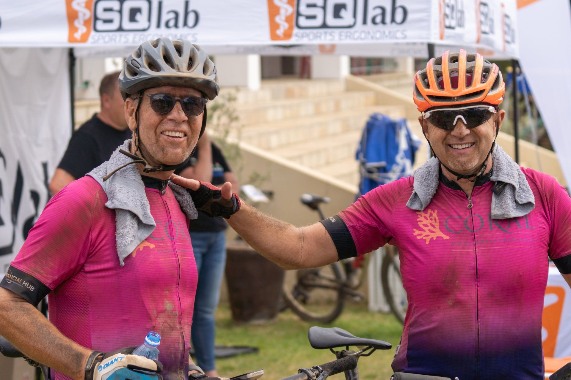 Coral Clean colleagues participating in a cycling event