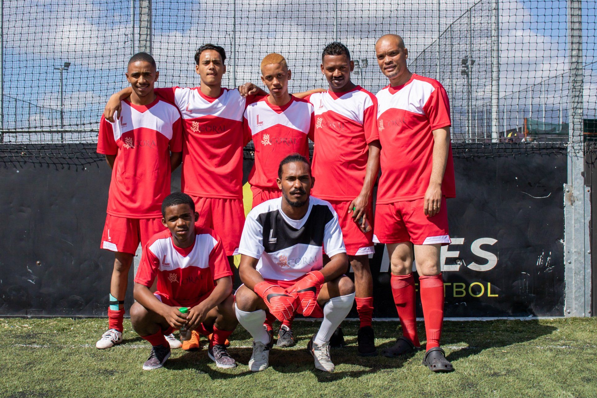Coral Clean colleagues participating together in a staff sporting event